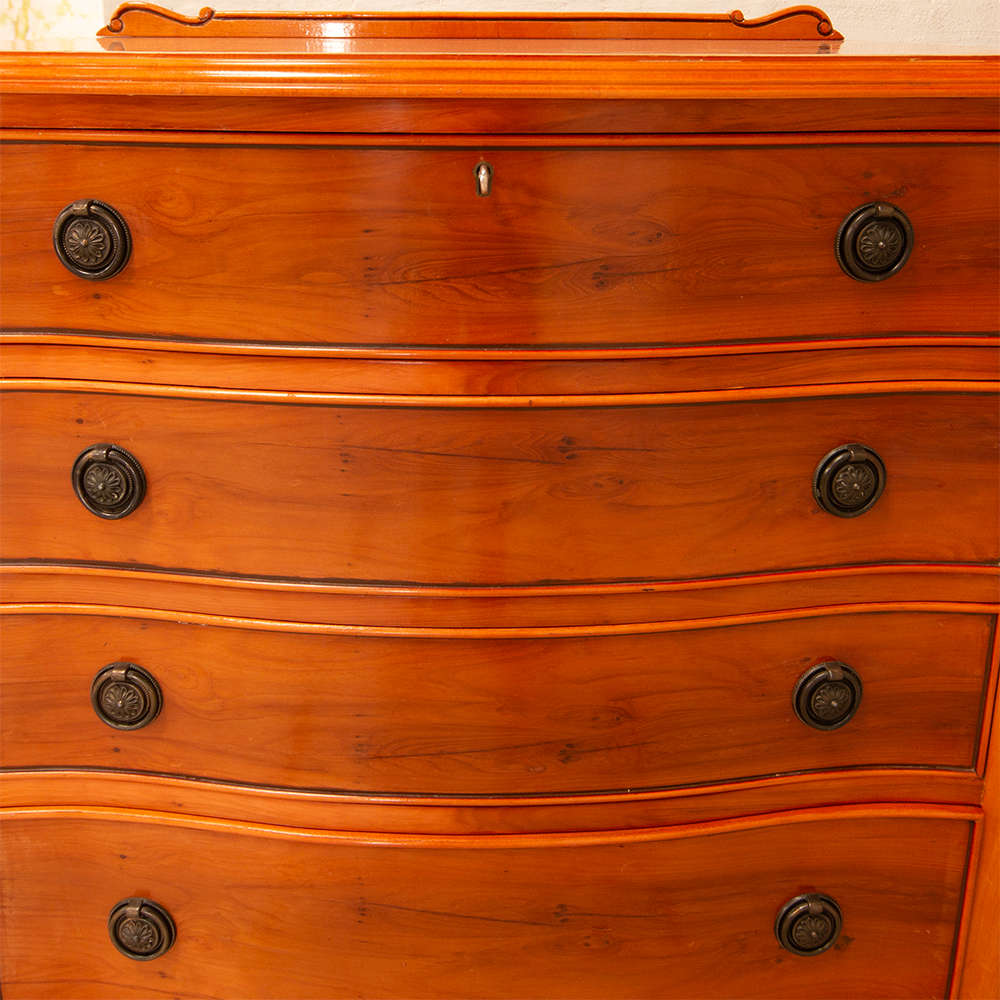 Yew Wood Chest of Drawers