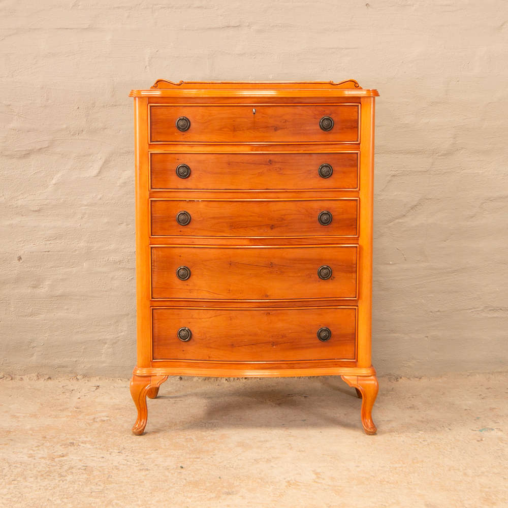 Yew Wood Chest of Drawers