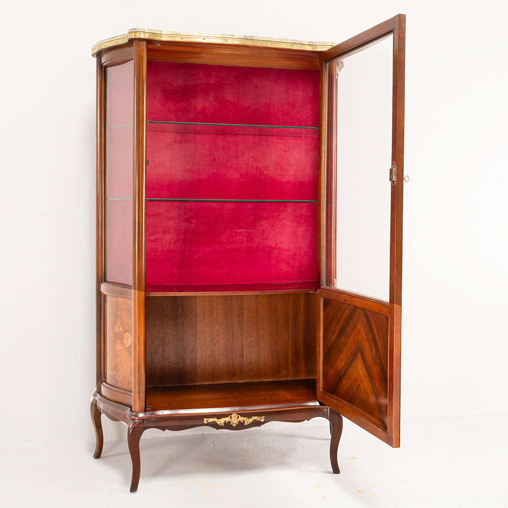 French Walnut Display Unit