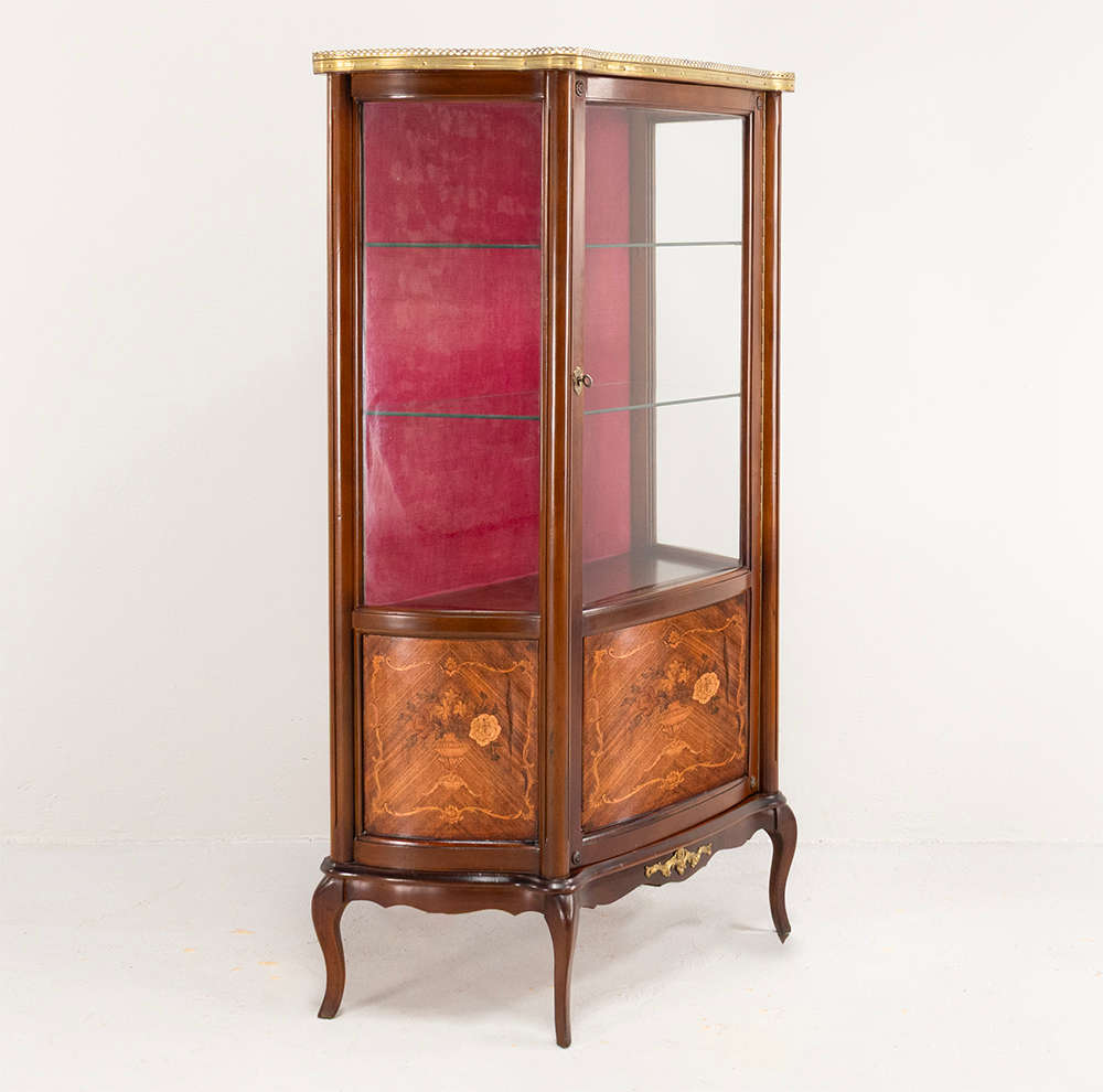 French Walnut Display Unit