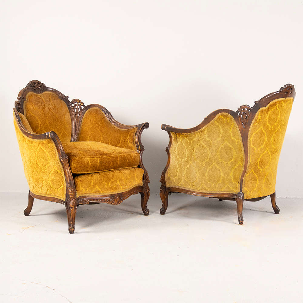 French Wide Armchairs