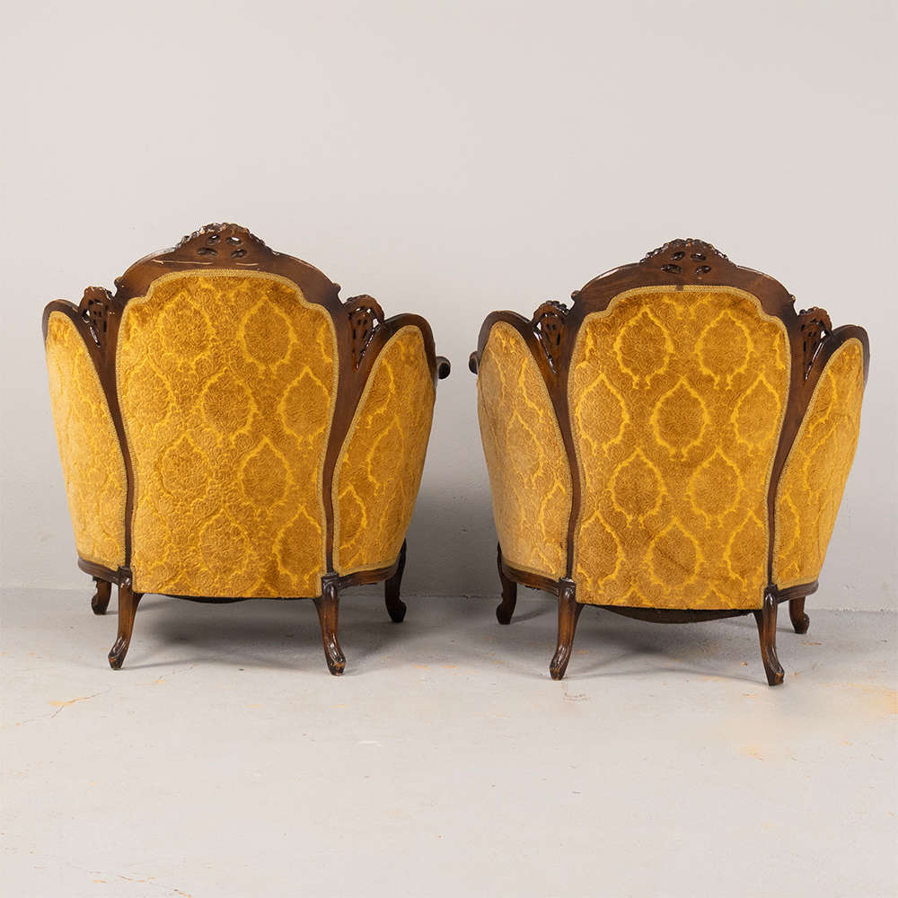 French Wide Armchairs