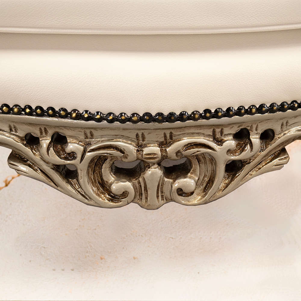 Carved Leather Armchairs