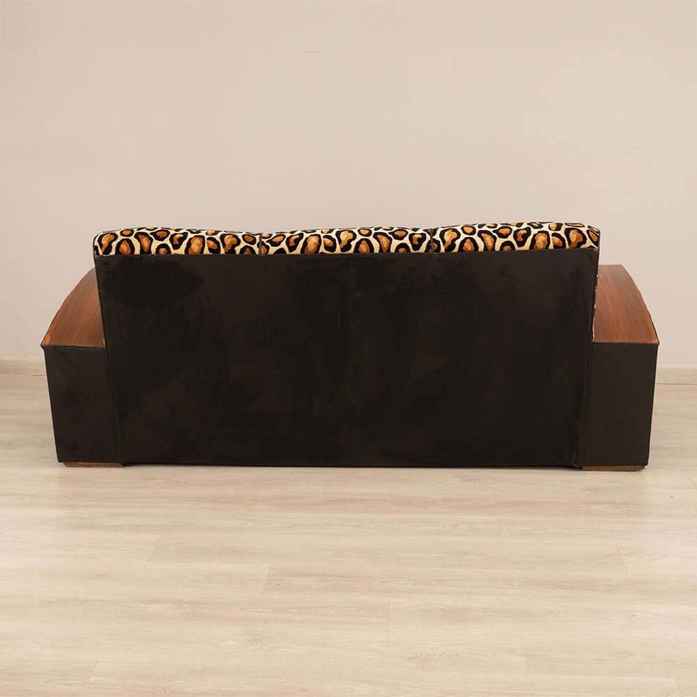 Art Deco Walnut Sofa