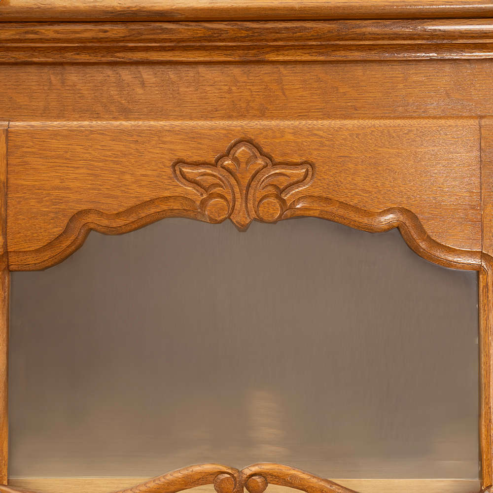 Belgian Oak Display Cabinet