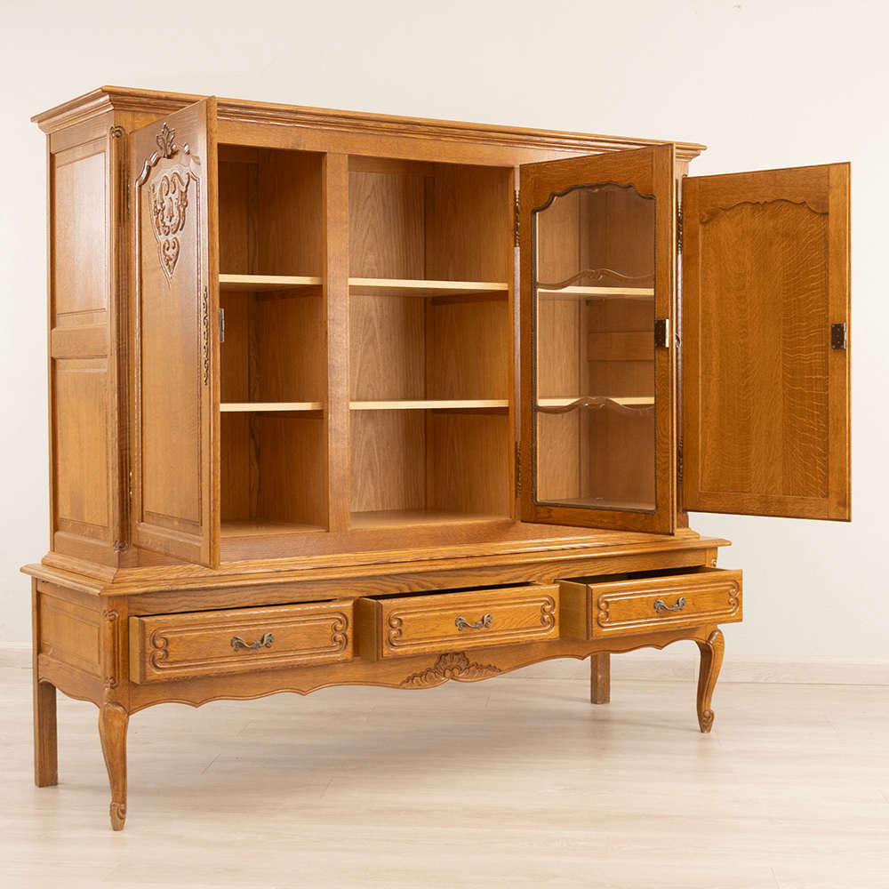 Belgian Oak Display Cabinet