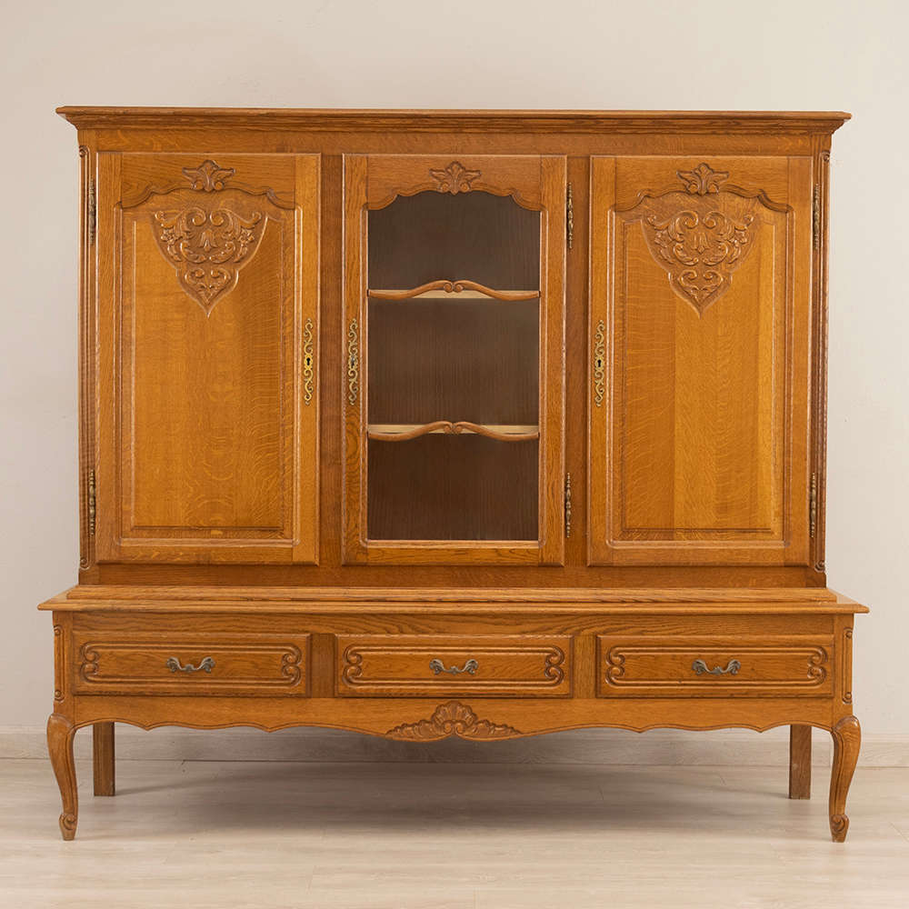 Belgian Oak Display Cabinet