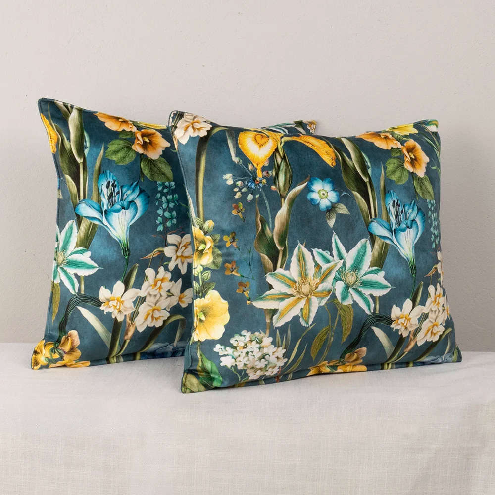 Floral On Emerald Green Scatters