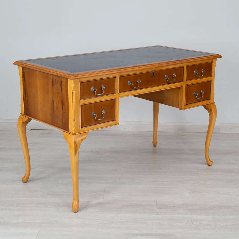 Leather Yellow Ladies Desk