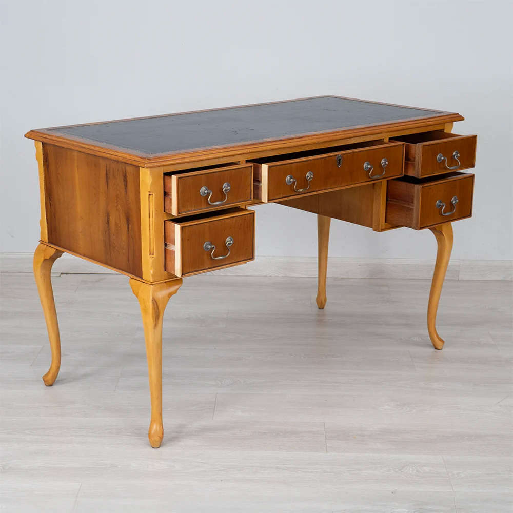 Leather Yellow Ladies Desk
