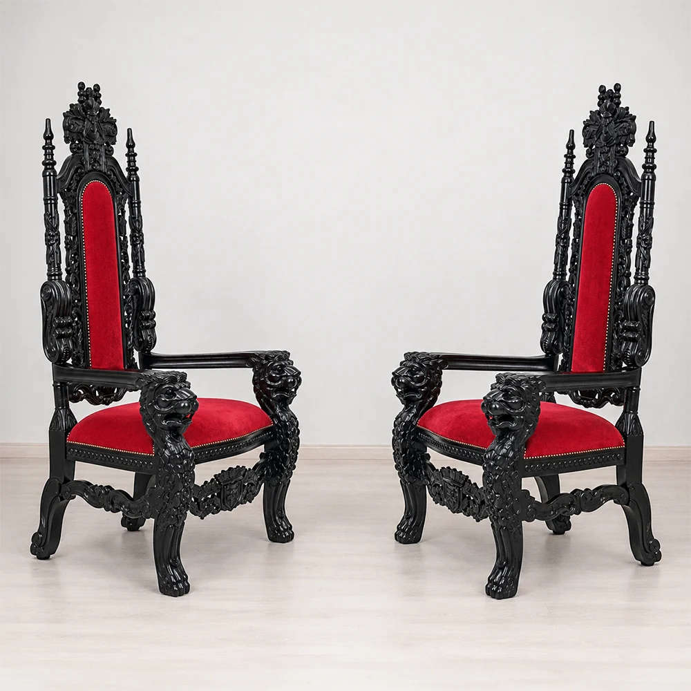 Lion Head Throne Chairs