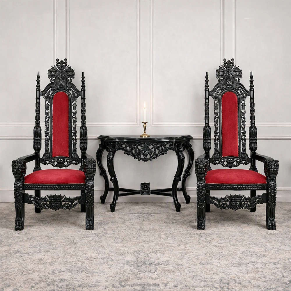 Lion Head Throne Chairs