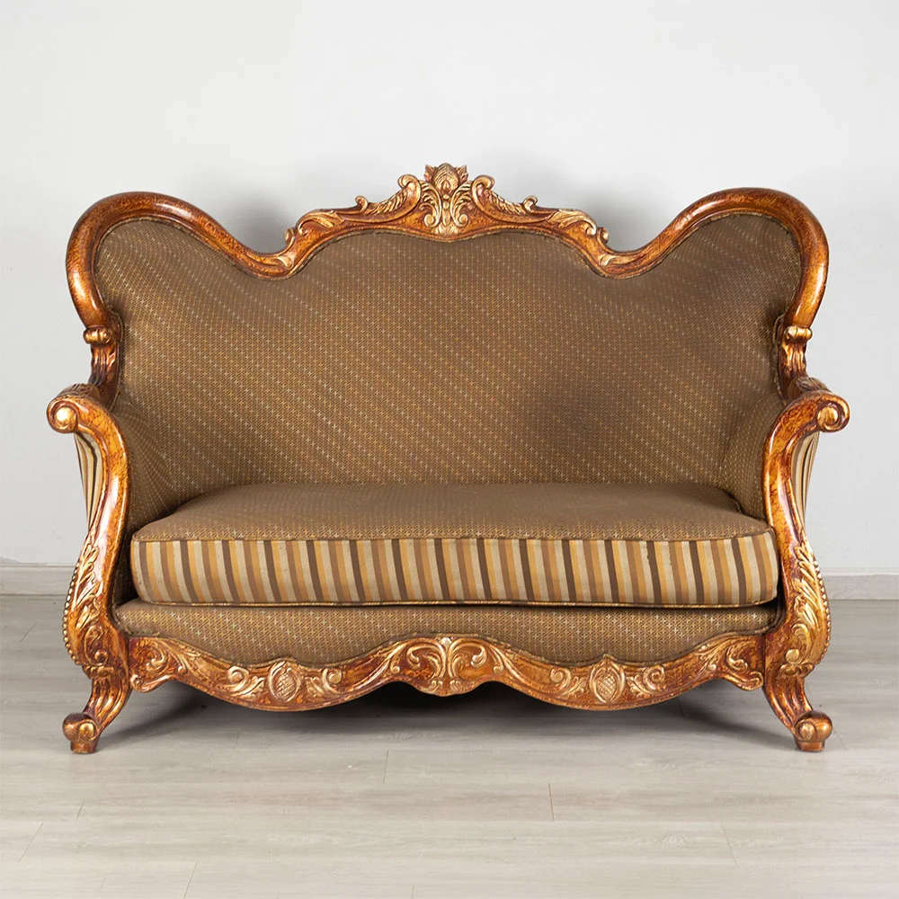 French Rococo Style 2 Seater Sofa