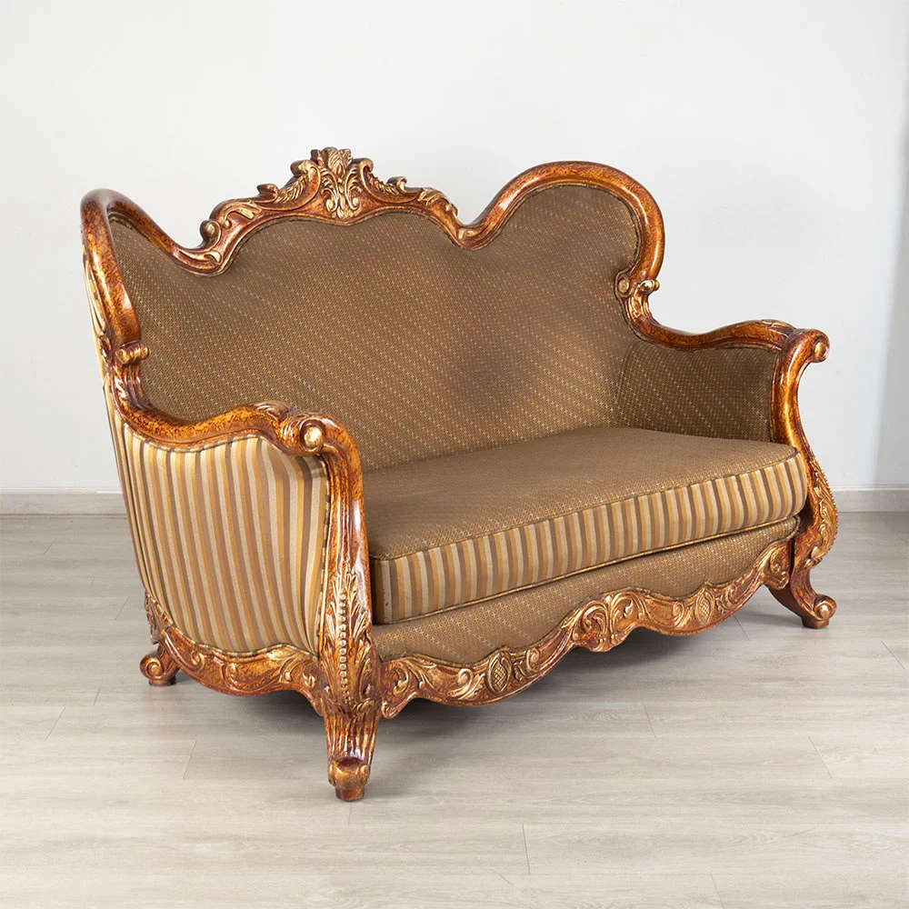 French Rococo Style 2 Seater Sofa