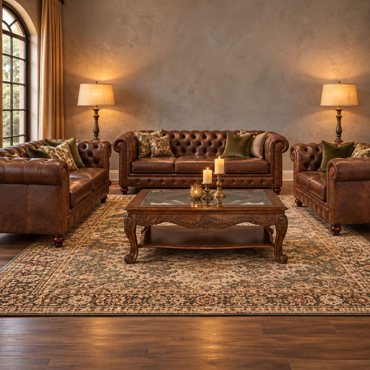 2 Seater Chesterfield Sofa