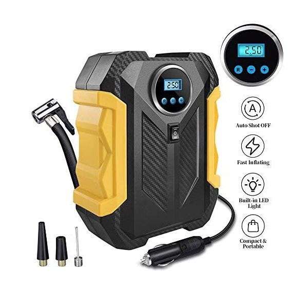 Portable Digital Air Compressor Pump - Tire Inflator