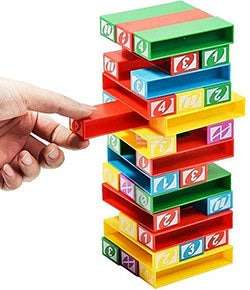 Uno Stacko Colorful Blocks Game