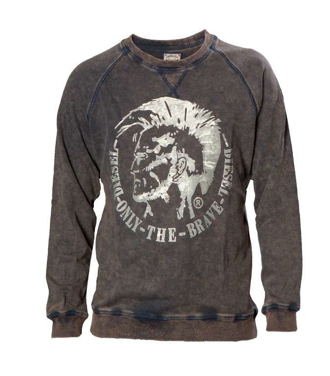 DIESEL Crew Neck Sweater Washed - DIESEL XXL