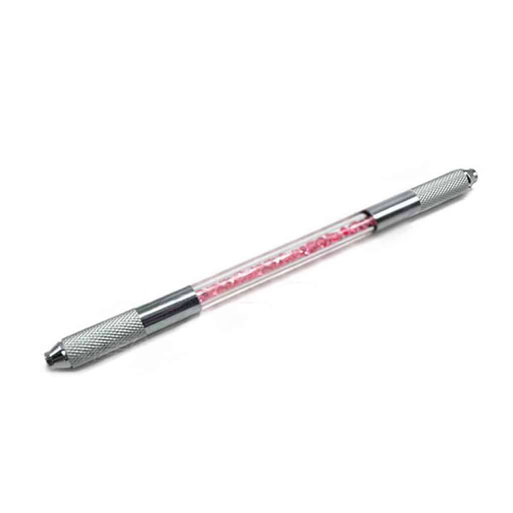 Dual-Head Acrylic Diamond Microblading Pen - white