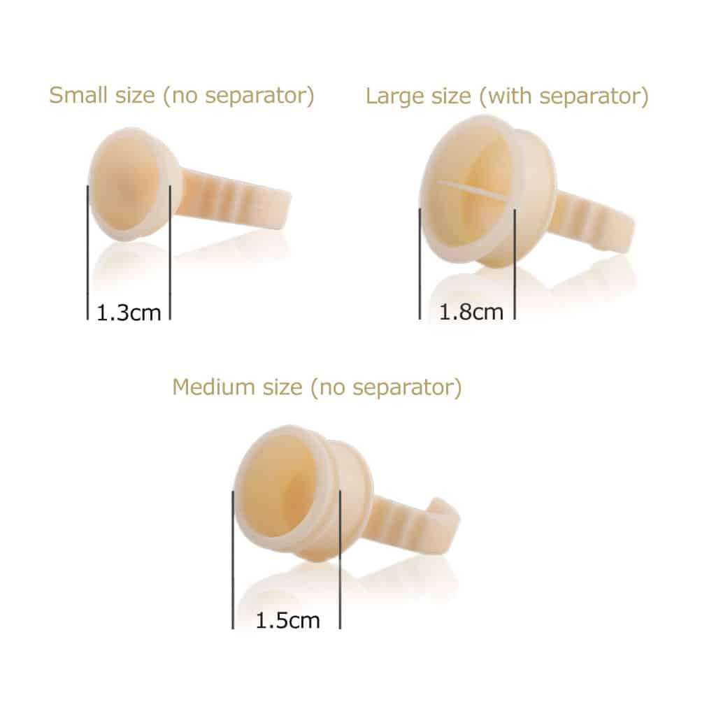 Silicone Pigment Ring Cups (100 pcs) - 15mm