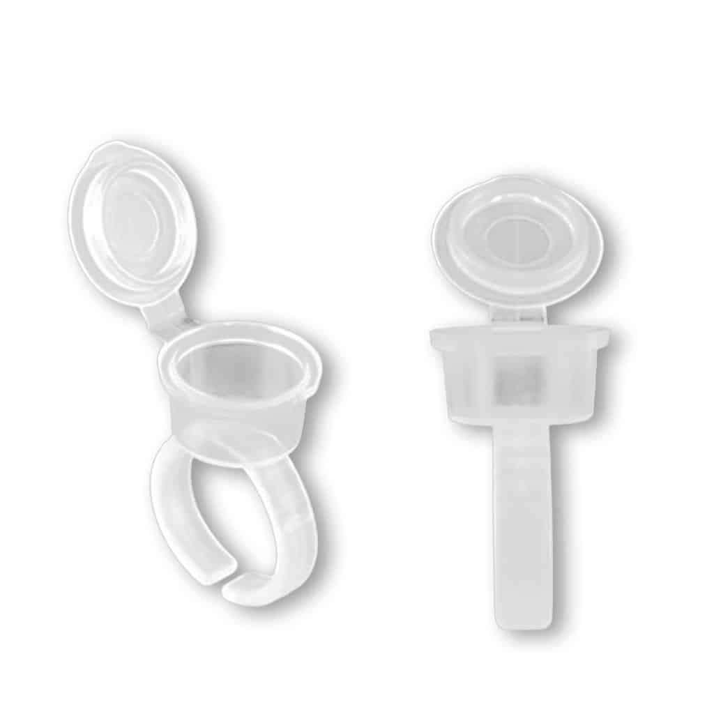 Pigment Ring Cups with Caps (50 pcs) - 1 pc for R5