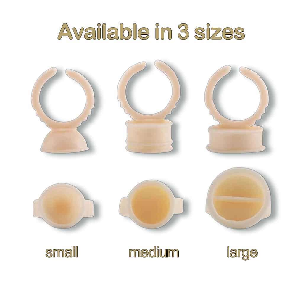 Silicone Pigment Ring Cups (100 pcs) - 15mm