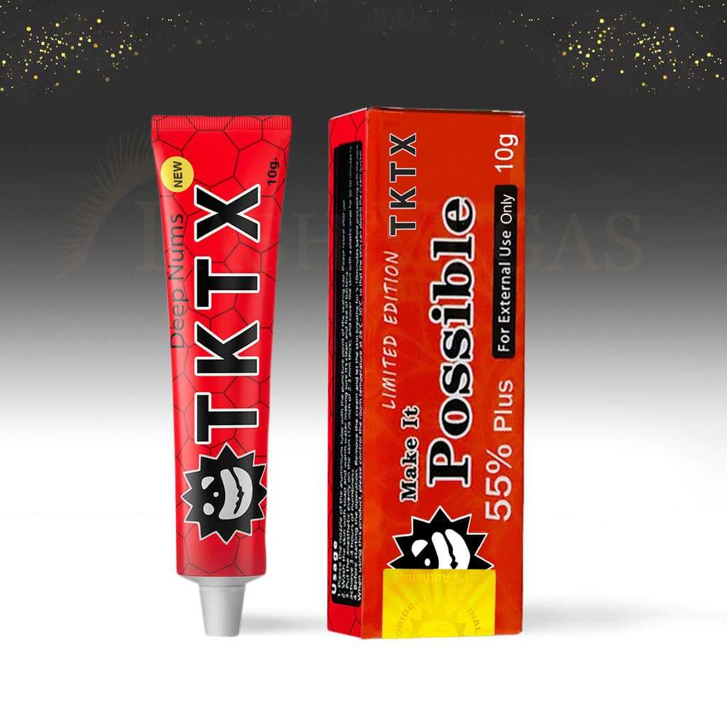 TKTX Topical Anaesthetic Numbing Cream 55% (10g) - red