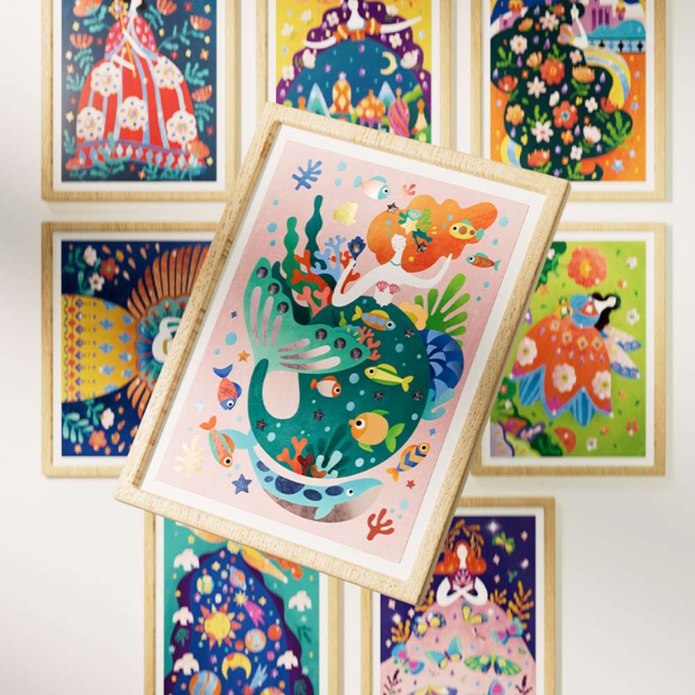 Mideer - Sticker Activity Set - Princess Diary