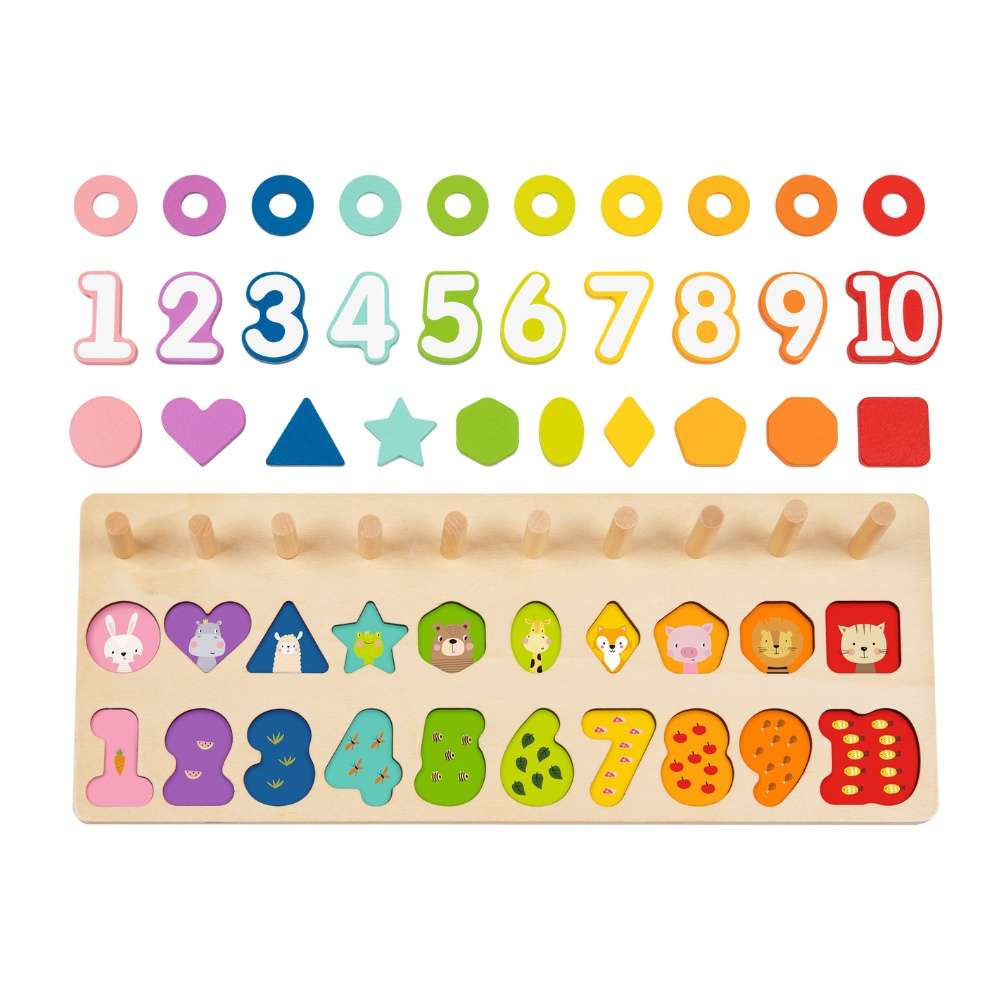 hi Pando - Wooden Counting Stacker - 75pcs