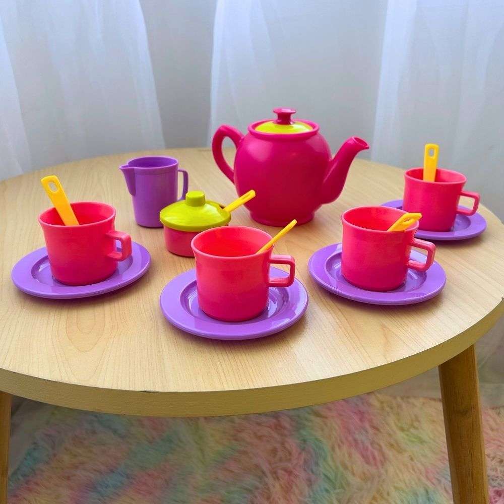 Greenbean - Pretend & Play Tea Set - Pastel - 18pcs