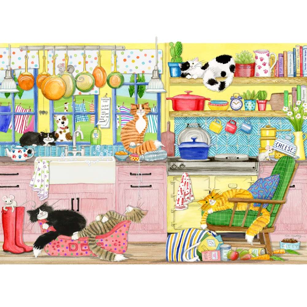 Gibsons - Catastrophe Cottage - 4 x 500 Piece Jigsaw Puzzles