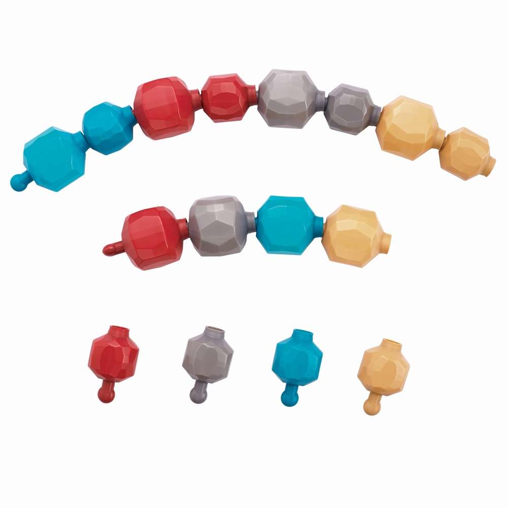 EDX Education - Linking Rocks - 4 Colours & 2 Sizes - Activity Guide - 16pcs