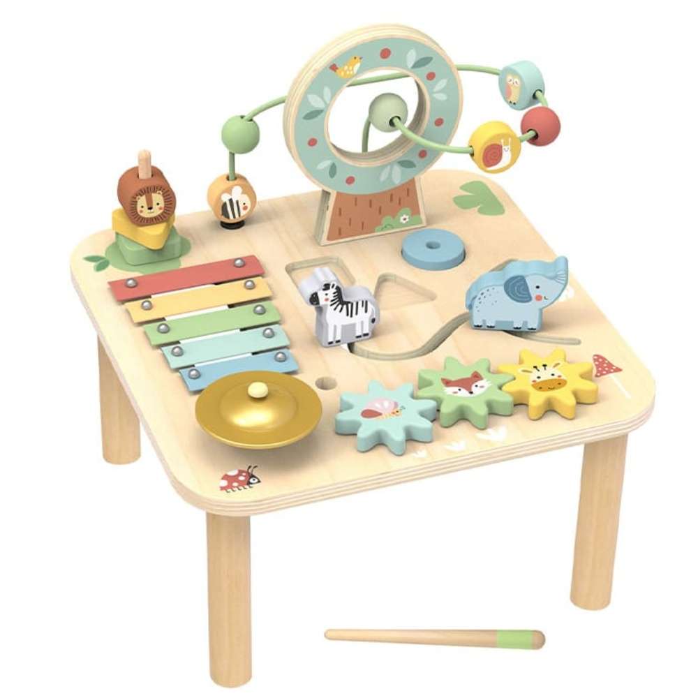 TookyToy - Wooden Forest Multi-Activity Table