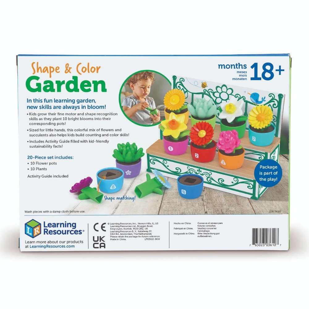 Learning Resources - Shape & Colour Garden Matching Toy
