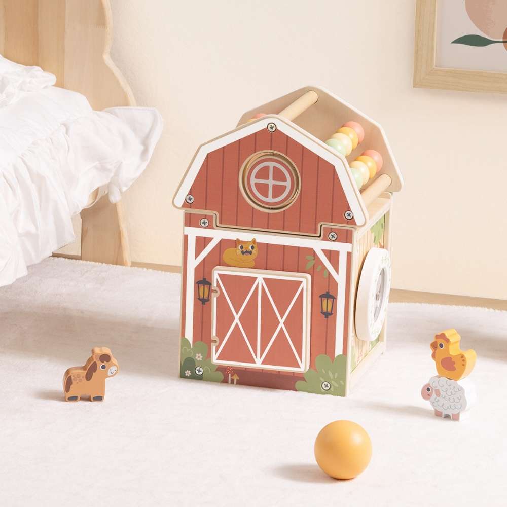 TookyToy - Farmyard Play Cube Activity Toy