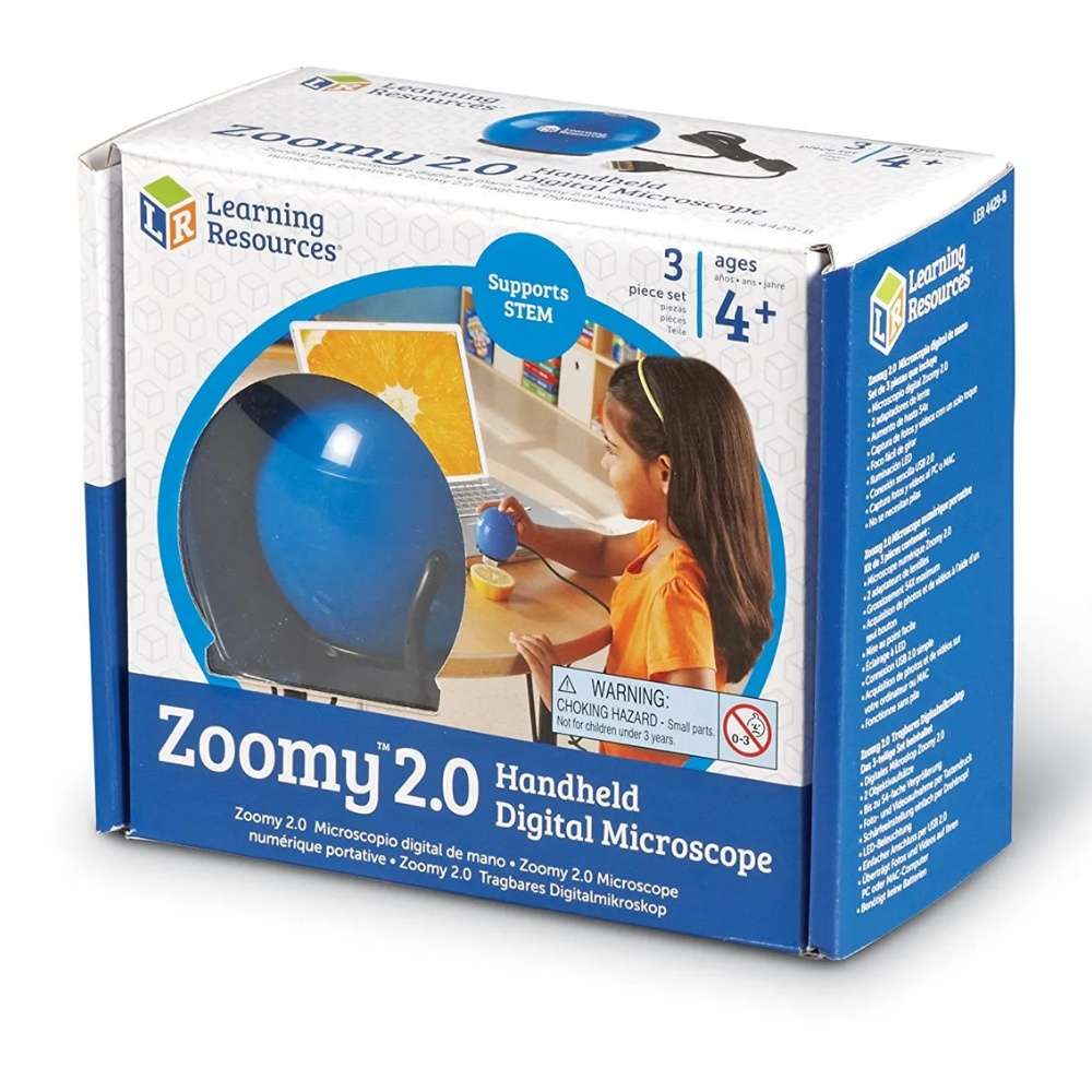 Learning Resources - Zoomy 2.0 Handheld Digital Microscope - Blue