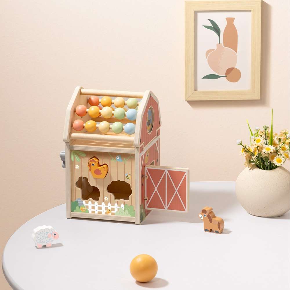 TookyToy - Farmyard Play Cube Activity Toy