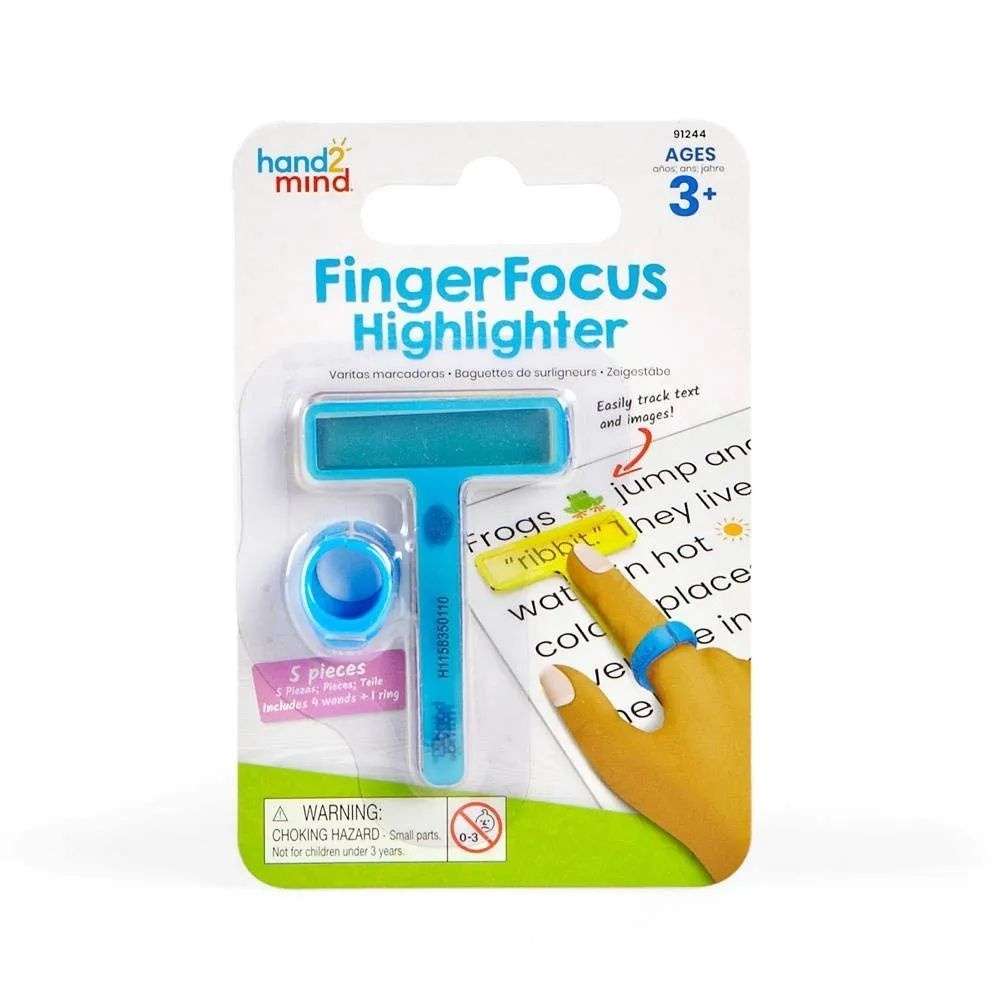 Hand2Mind - Fingerfocus® Highlighter: Finger-point Reading Tool