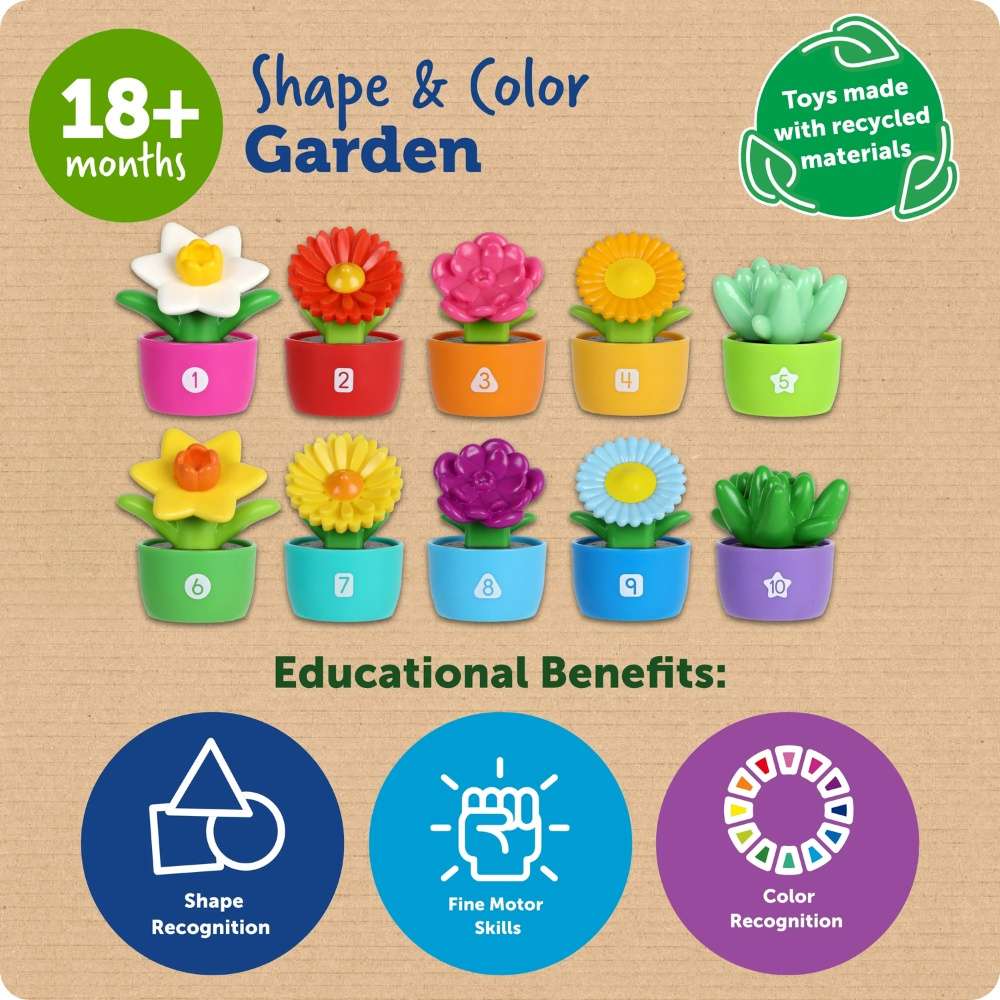Learning Resources - Shape & Colour Garden Matching Toy