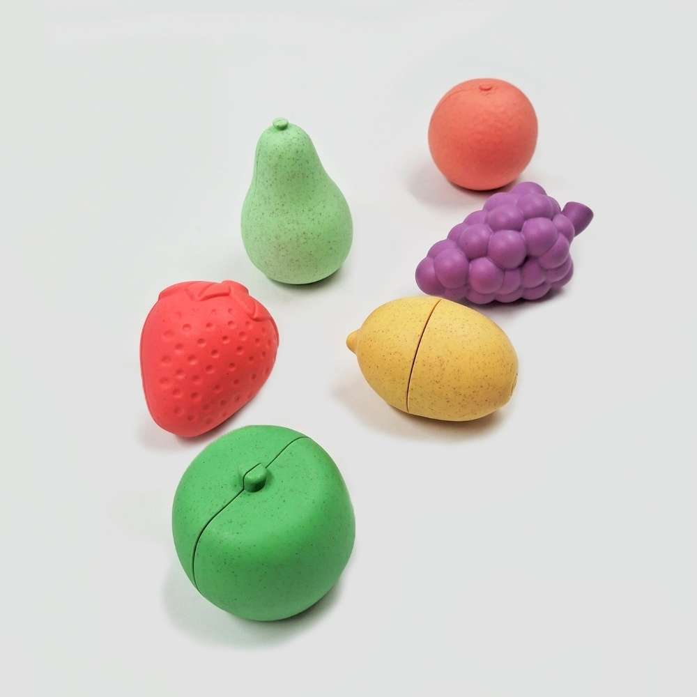 Mingli Toys - Shape Sorting Fruit Set - Eco-friendly Educational Toy - 12 Pieces