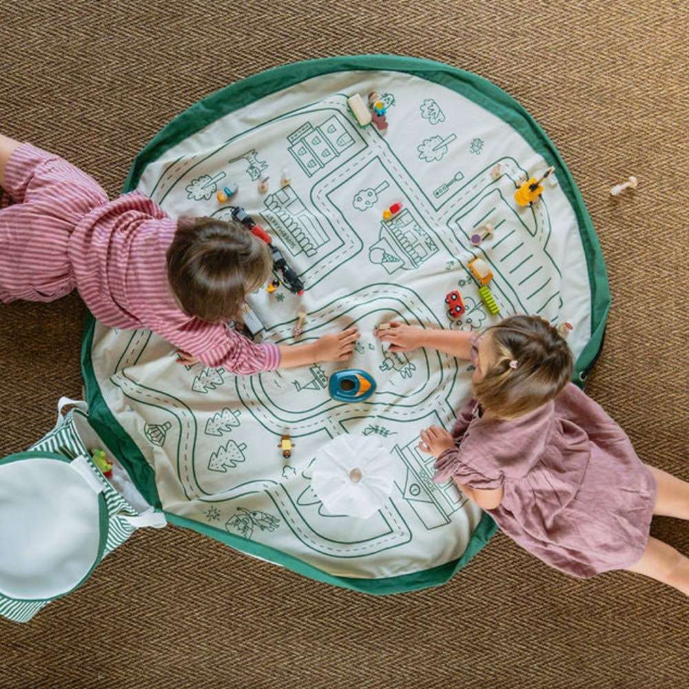 Play&Go - 2-in-1 Playmat & Toy Basket - Roadmap