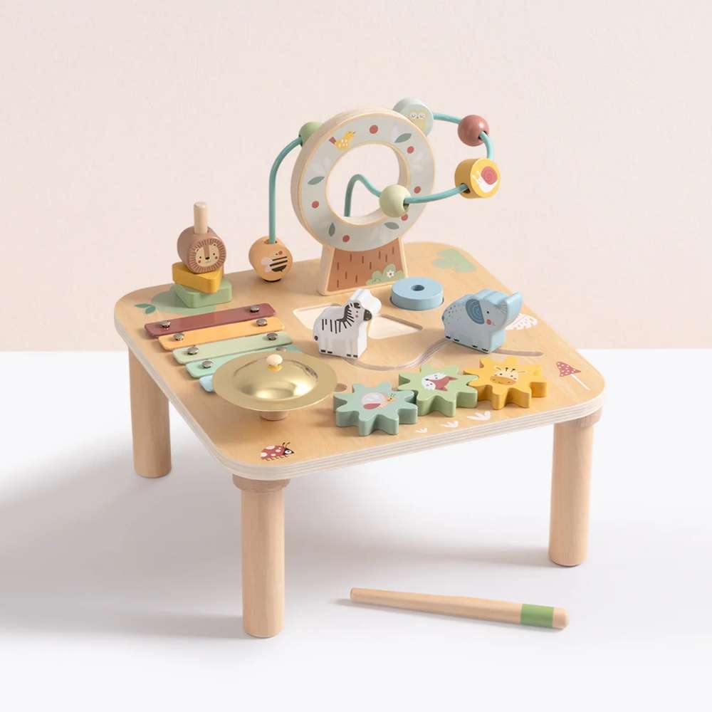 TookyToy - Wooden Forest Multi-Activity Table