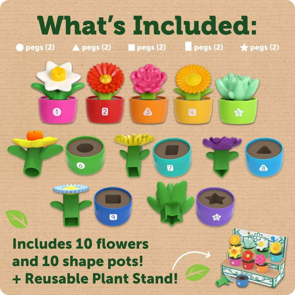 Learning Resources - Shape & Colour Garden Matching Toy