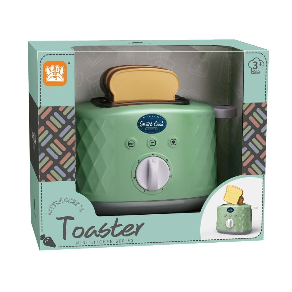 Pretend & Play Pop-Up Toaster Set with Timer - Green