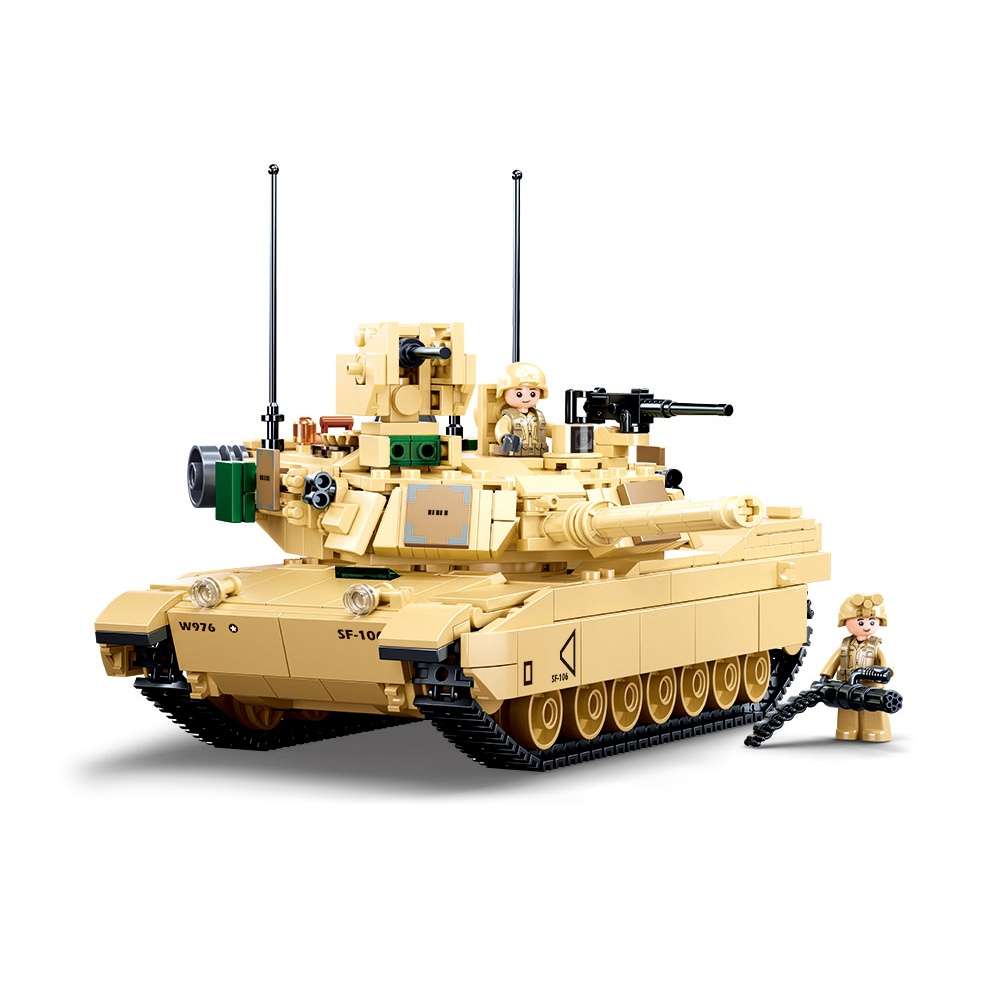 Sluban Building Set: Model Bricks - M1A2 Sep V2 Abrams Main Battle Tank - 781pcs