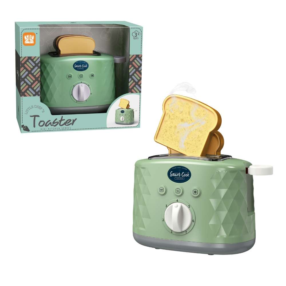 Pretend & Play Pop-Up Toaster Set with Timer - Green