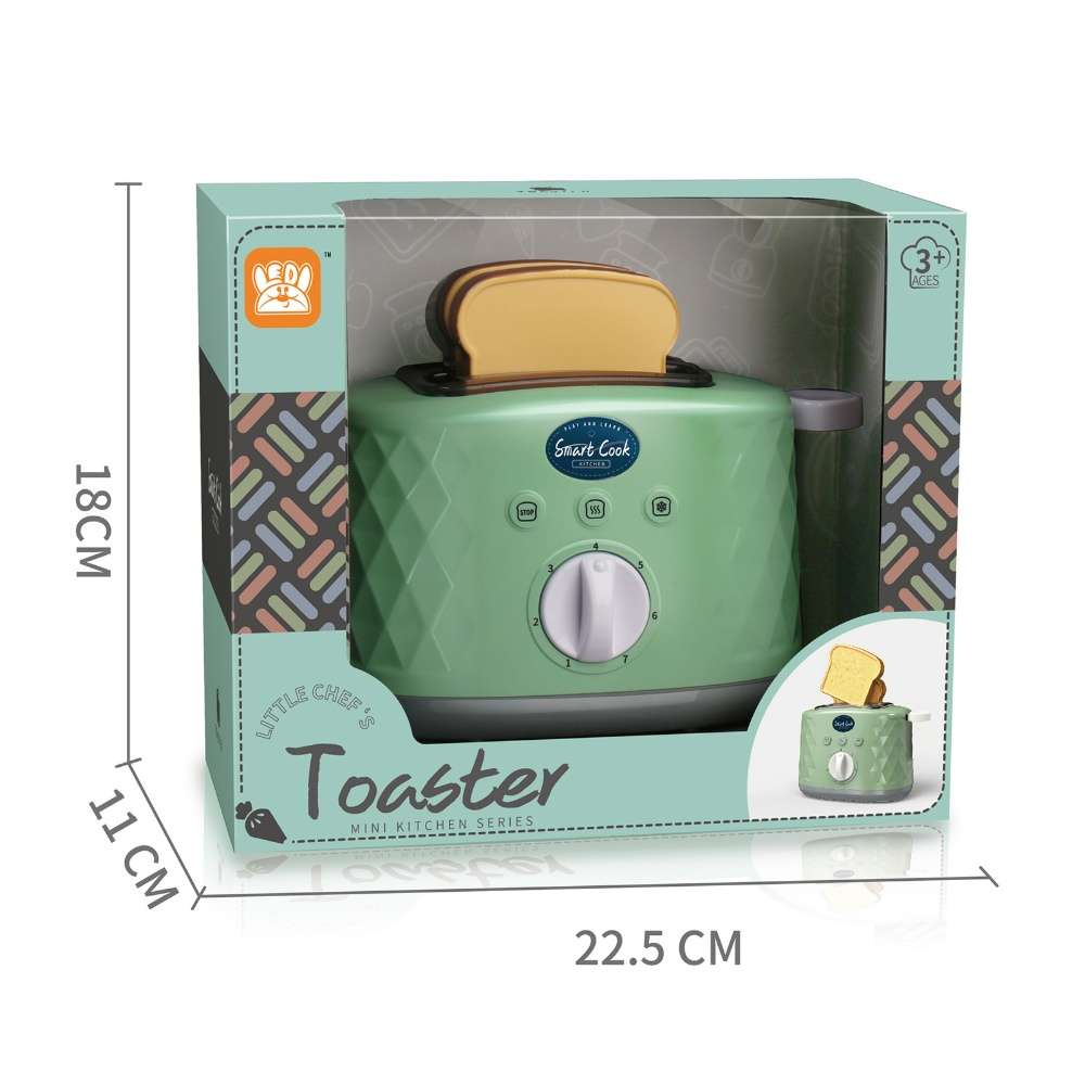 Pretend & Play Pop-Up Toaster Set with Timer - Green