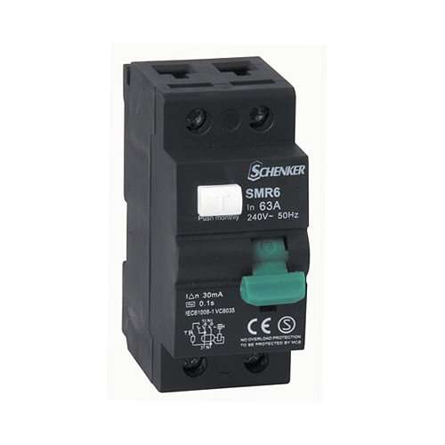 SCHENKER SMR6-263 2 POLE 63AMP EARTH LEAKAGE