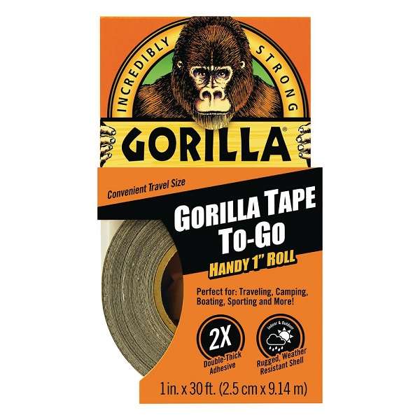 Gorilla Tape - Handy Rolls - Black (9.14m)