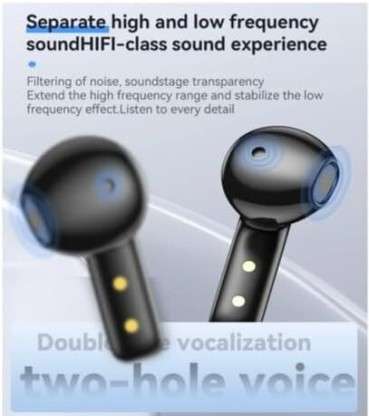 Yesido ANC Bluetooth Earphones  BT5.3 Semi-In-Ear Wireless Earbuds TWS25 with HD Microphone, 13mm D